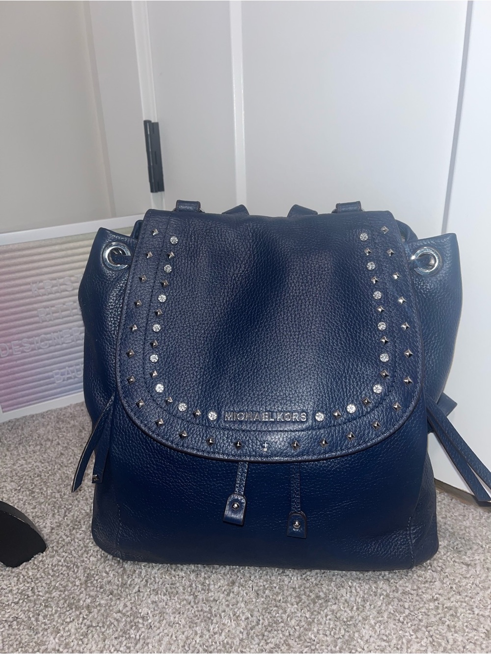 Michael Kors Riley Studded Backpack - Picture 3 of 13